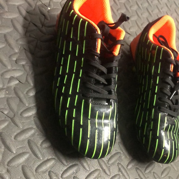 Green orange and black cleats size 36 bomkinta Lace up euc - Picture 4 of 8